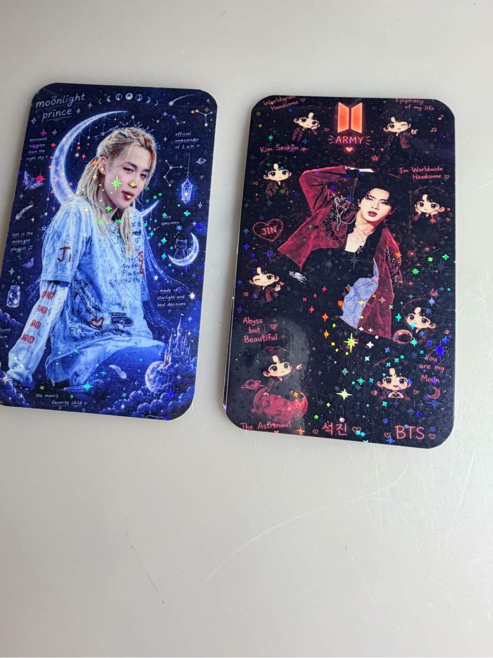 BTS Decorative Tablet Accessory Card Set — Multicolor Fan Design - Picture 3 of 3